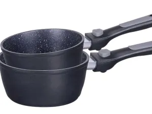 Imperial Collection IM-FSP2-DM; Set of stoves with marble coating with detachable handle 2pcs