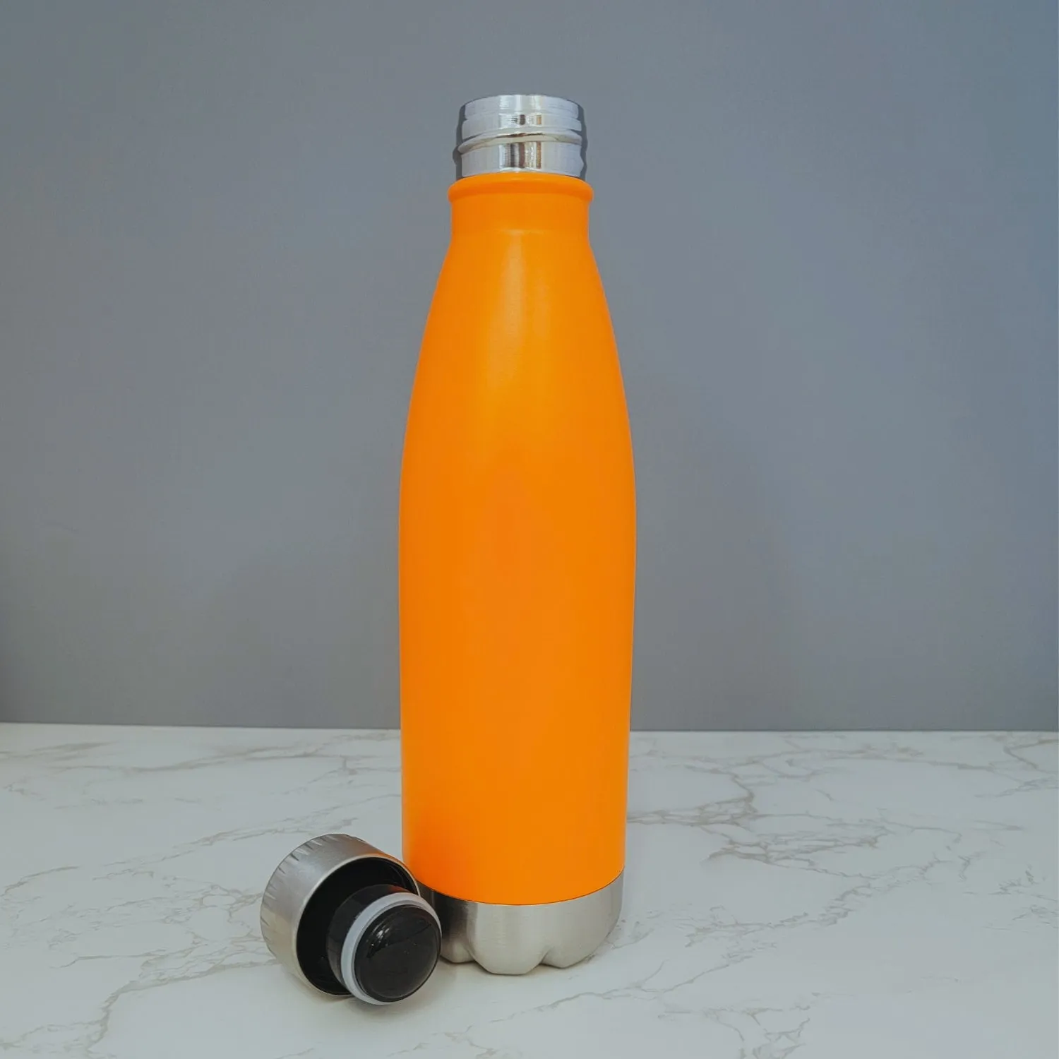 In All Things Give Thanks Thanksgiving Orange 17oz Water Bottle LA5149