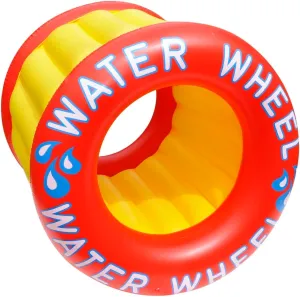 Inflatable Yellow Water Wheel Swimming Pool Float, 14-Inch