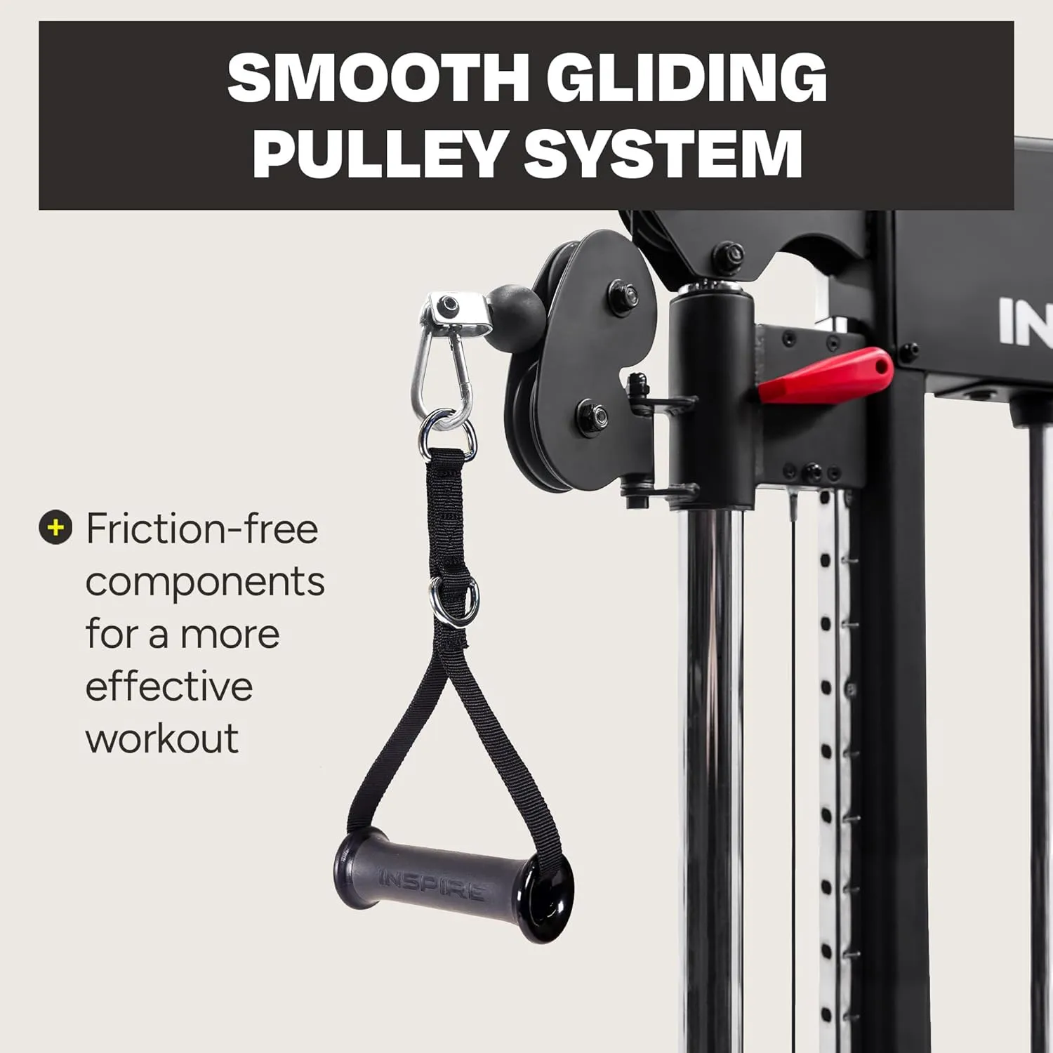 Inspire Fitness FT1 Functional Trainer - Compact at Home Workout Machine with Accessories - Two 165 lb Weight Stacks - Smooth Glide Cable Machine