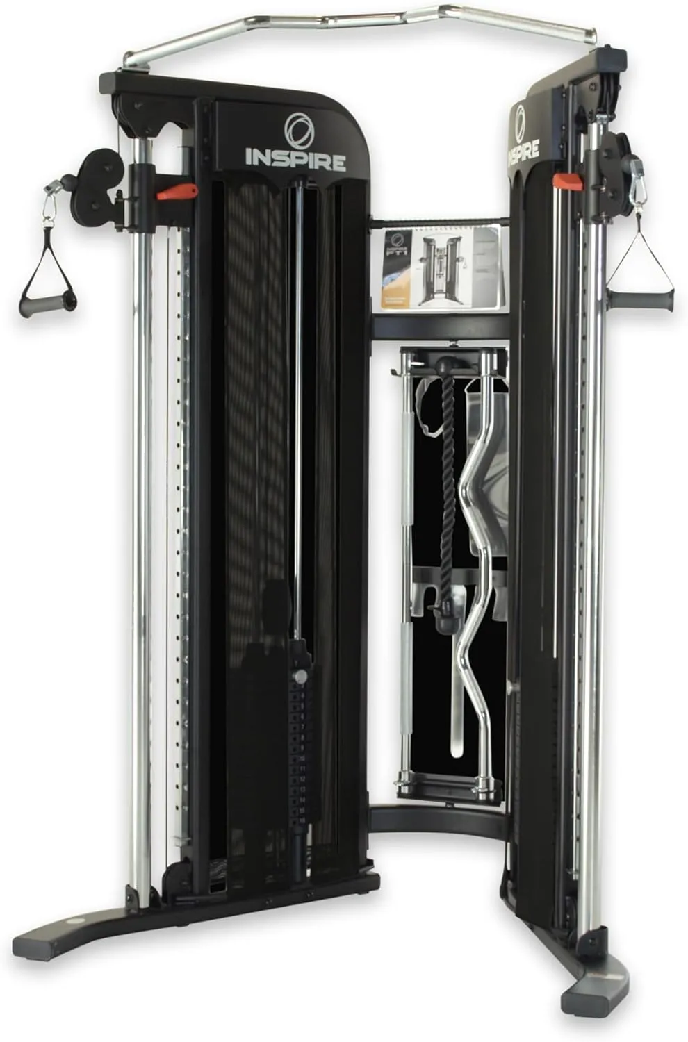 Inspire Fitness FT1 Functional Trainer - Compact at Home Workout Machine with Accessories - Two 165 lb Weight Stacks - Smooth Glide Cable Machine