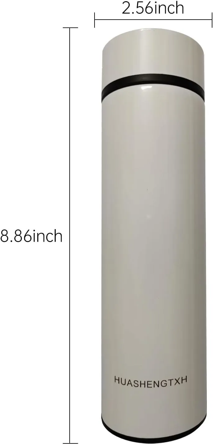 Insulating Water Bottle Outdoor Sports Stainless Steel Insulating Bottle Vacuum Sealed Coffee Bottle Travel Water Bottle Cold and Hot Water Bottle (White)
