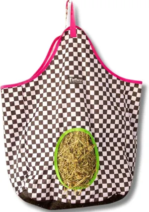 Jeffers Expression Hay Bag for Livestock – Durable 600D Waterproof Hay Feeder for Horse, Cattle, & Sheep, Top Loading Design w/Mesh Bottom, for Travel, Barn Use - Farming Essentials, Skater Cowgirl