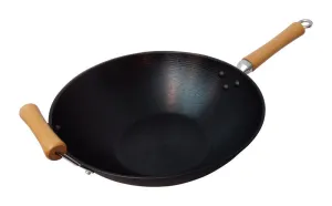 Joyce Chen Classic Steel Wok 14 in. Black