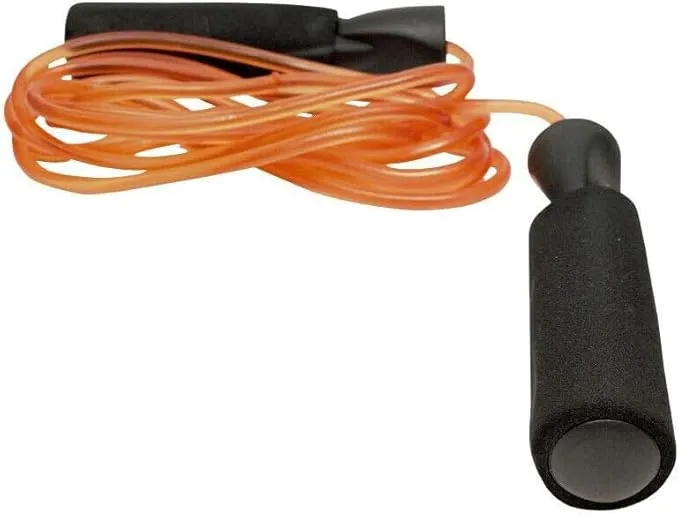 Jump Rope Durable PVC with Cushioned Foam Handles - for Boxing Fitness Workouts Endurance and Strength Training- for Men, Women and Children (8.5-Feet)