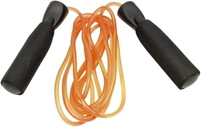 Jump Rope Durable PVC with Cushioned Foam Handles - for Boxing Fitness Workouts Endurance and Strength Training- for Men, Women and Children (8.5-Feet)