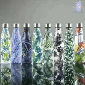 Jungle Leaves Cola Metal Water Bottle (500 ml)