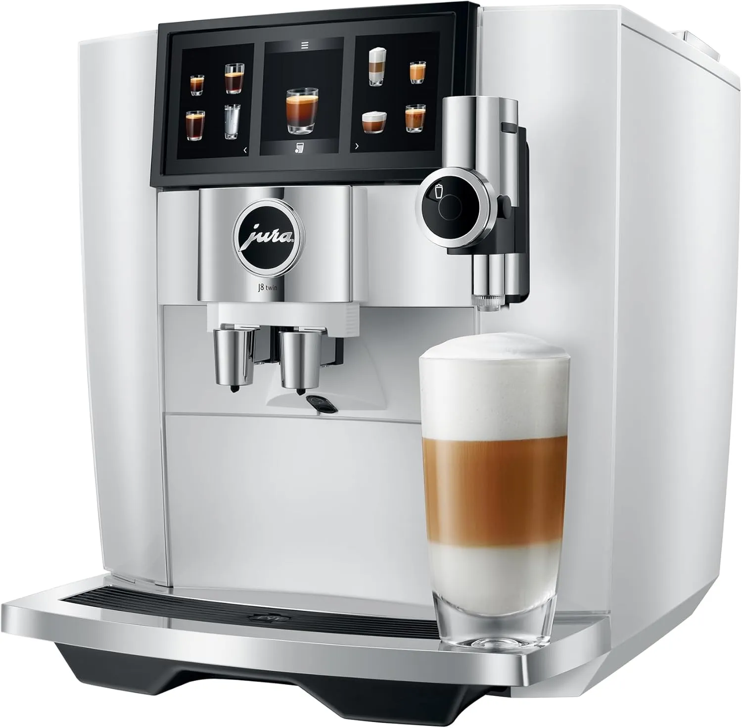 Jura J8 twin Diamond White Automatic Coffee Machine