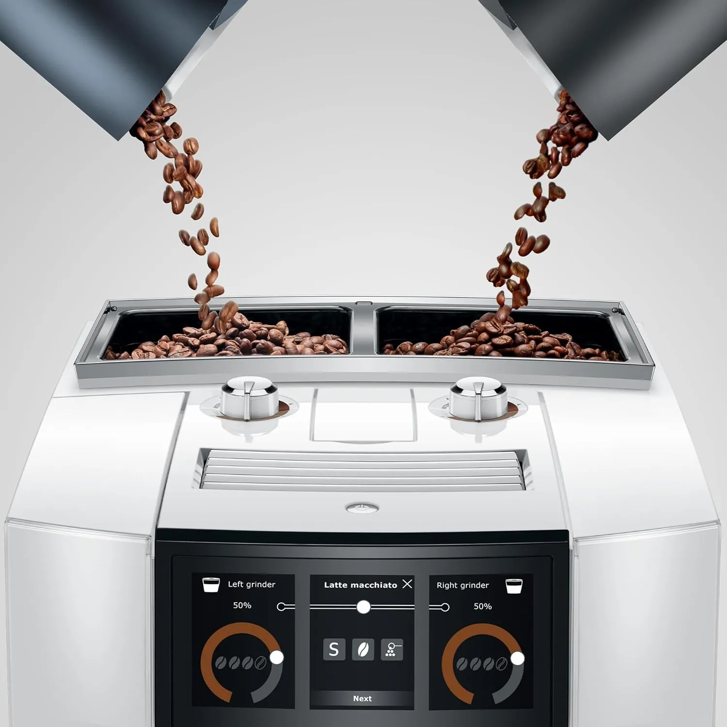 Jura J8 twin Diamond White Automatic Coffee Machine