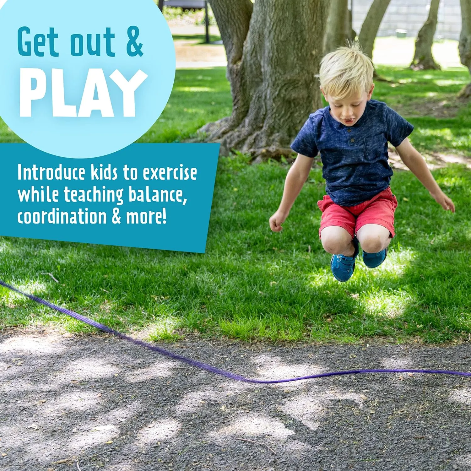 Just Jump It 16' Foot Jump Rope 2 Pack - Long Jump Ropes for Double Dutch - Outdoor Jump Ropes for Kids and Adults to Play Family Games & Exercise