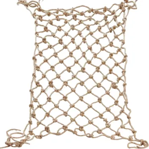Jute Hemp Rope Net (3ftx9ft), Heavy Duty Natural Climbing Safety Rope Netting Balcony Stairs Fence Garden Playground Protection Net Indoor & Outdoor Decor Rope Net