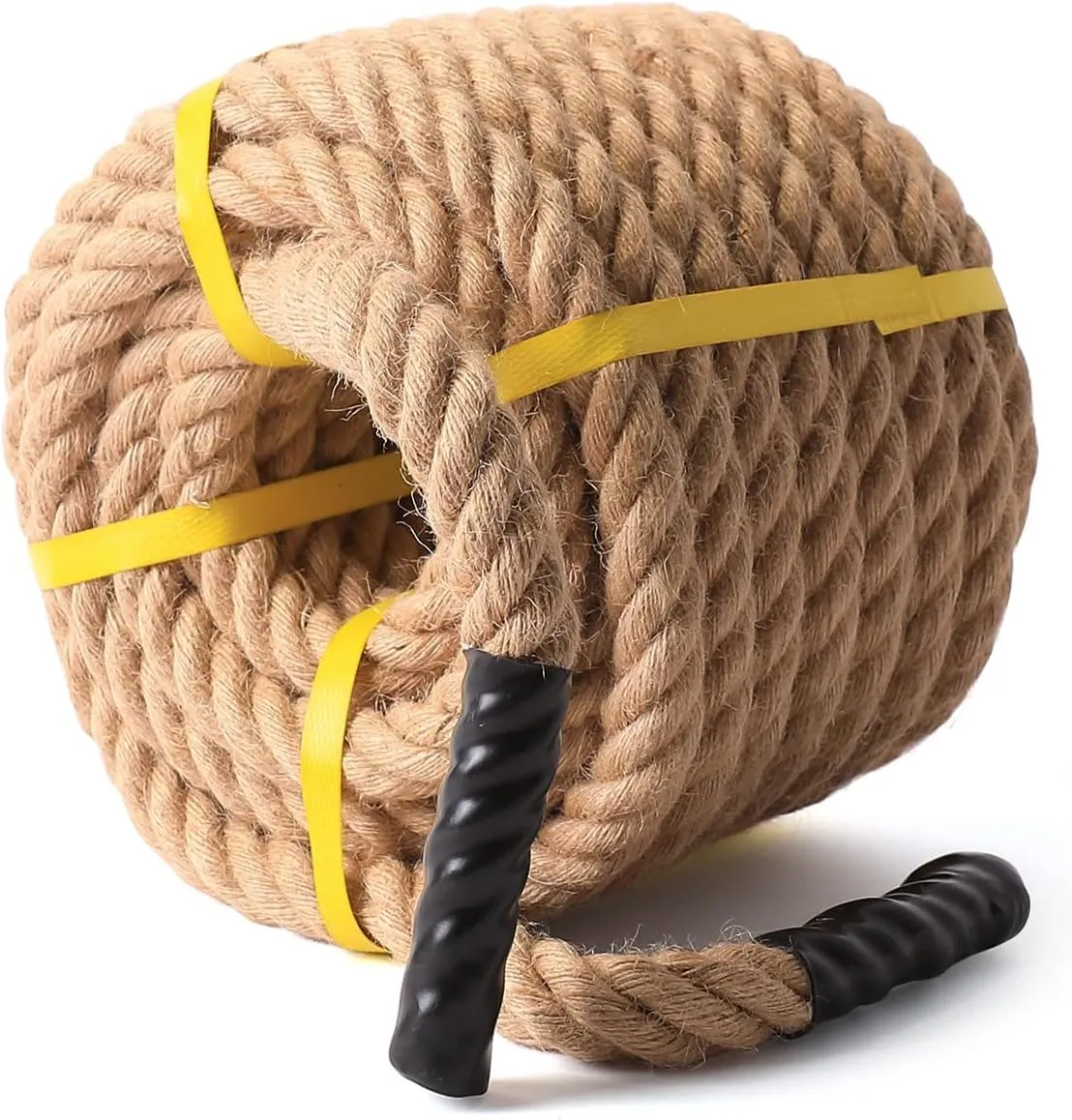Jute Rope 1 in × 100ft Natural Hemp Rope Heavy Duty Jute Rope Twisted Rope for Indoor Outdoor Crafts, Nautical, Tug of War Rope, Railing, Hammock, Swing,Gardening, Climbing