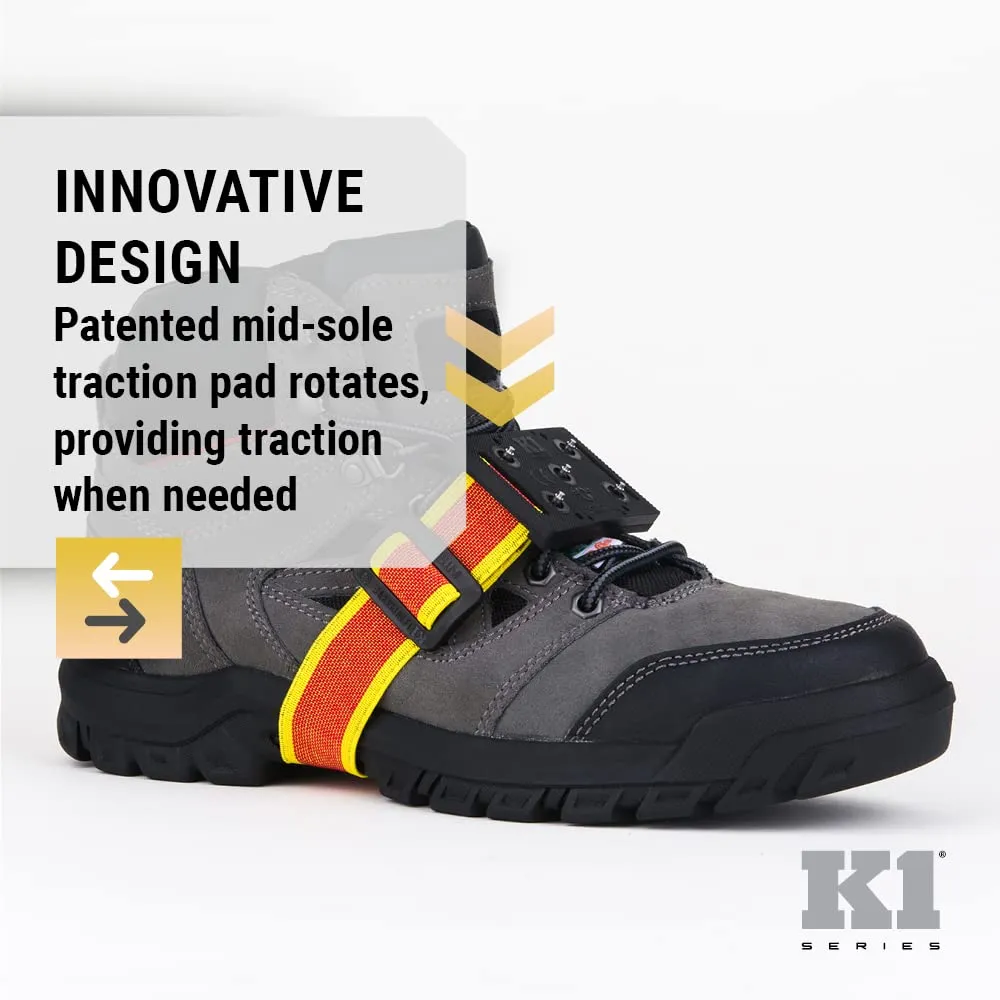 K1 Mid-Sole Intrinsic Ice Cleats for Men & Women - Rotatable Non-Sparking Traction Aids for Winter Snow - Low Profile