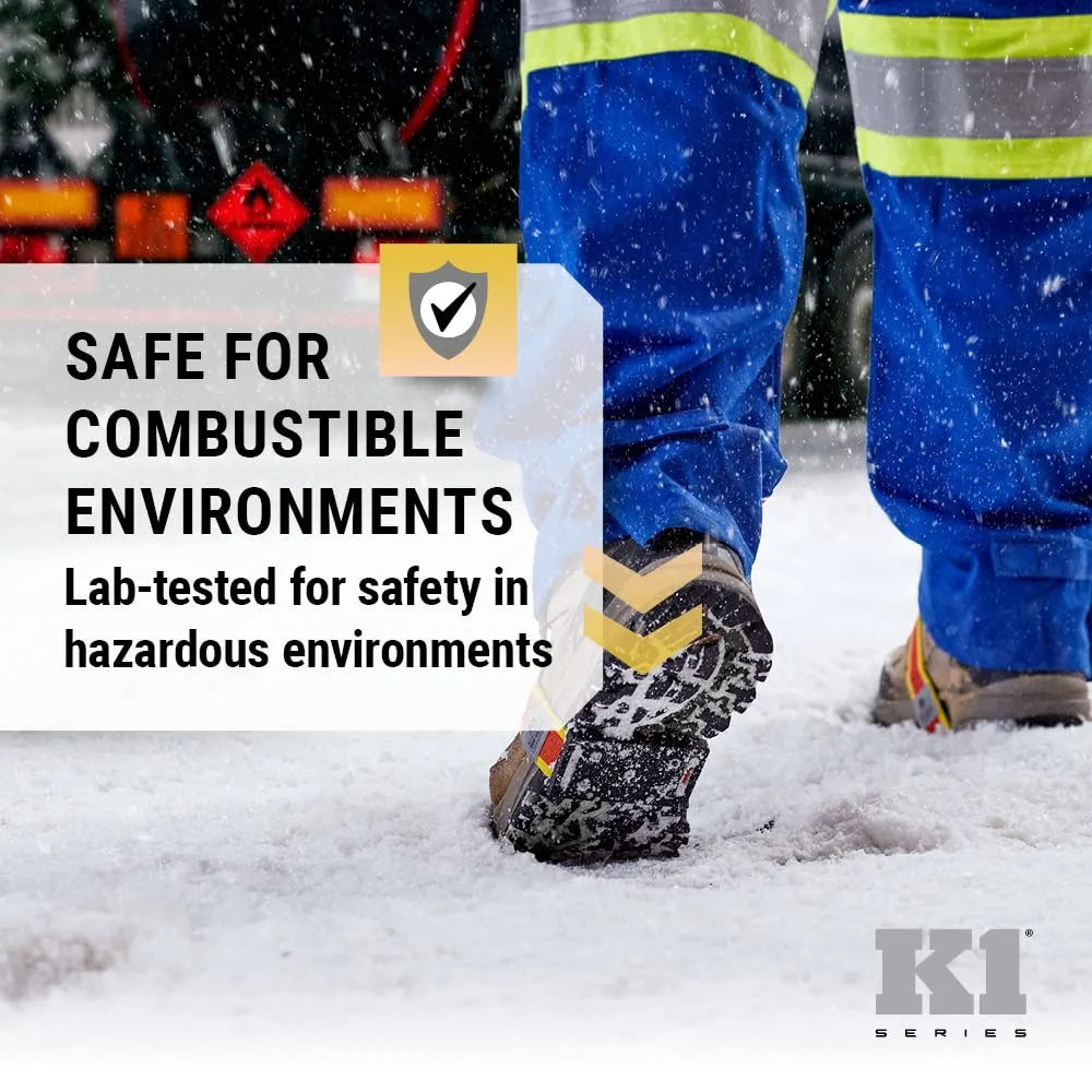 K1 Mid-Sole Intrinsic Ice Cleats for Men & Women - Rotatable Non-Sparking Traction Aids for Winter Snow - Low Profile