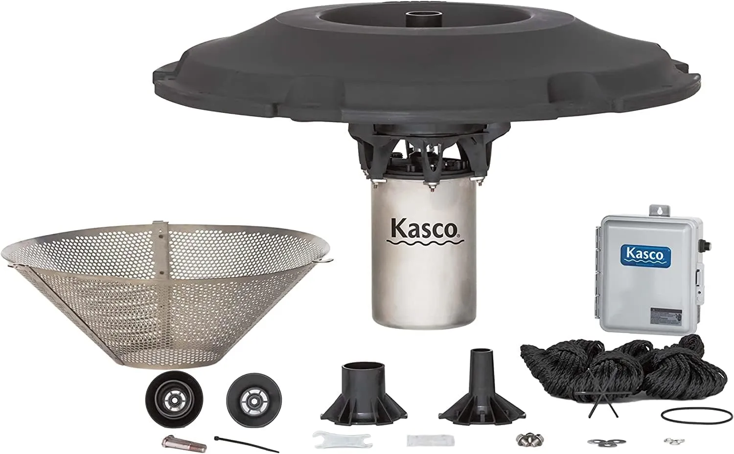Kasco 2 HP J Series Decorative Fountain - 240V with 300 Ft Electric Power Cord | Pond and Lake Fountain | Efficient Pond Aerator Outdoor Fountain
