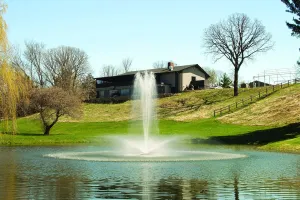 Kasco 3HP J Series Fountain - 240V, 50 Ft Power Cord – Pond and Lake Fountain – Decorative Pond Aerator Outdoor Fountain