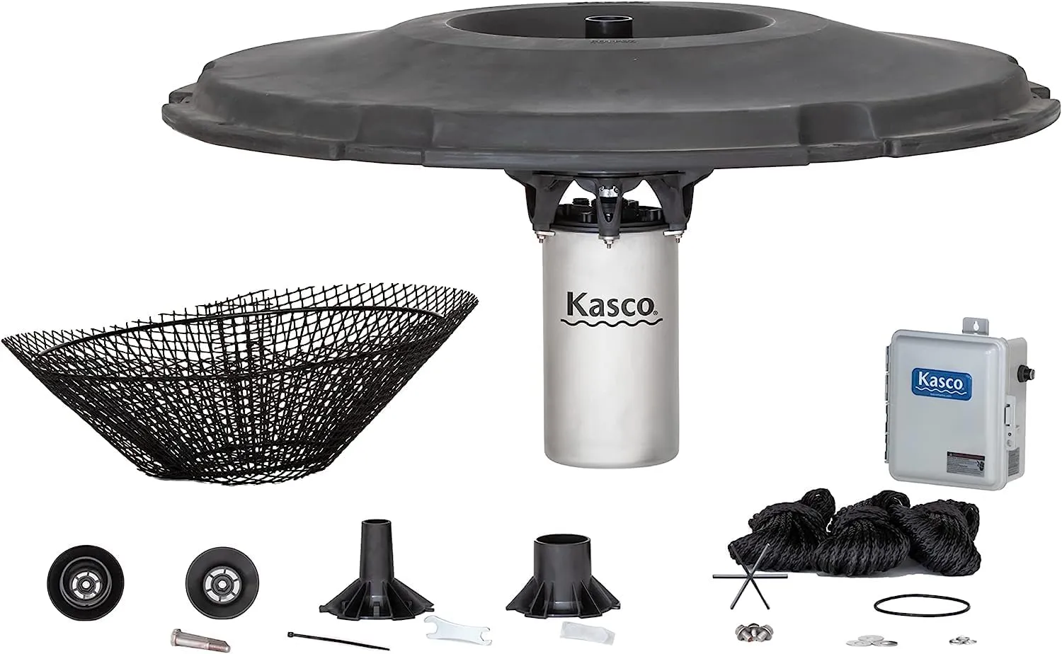 Kasco 5 HP J Series Decorative Fountain - 240V with 150 Ft Electric Power Cord | Pond and Lake Fountain | Efficient Pond Aerator Outdoor Fountain