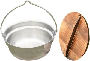 KESYOO 1 Set Outdoor Camping Stainless Steel Hanging Pot Outdoor Picnic Cookware Camping Cooker Induction Camping Kettle Backpacking Camping Pot Handle Soup Pot Nonstick Aluminum Alloy