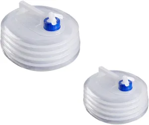 KESYOO 2pcs Portable Water Bag Water Container Outdoor Camping Gadget Picnic Supplies Transparent Kettle Folding Transparent Bucket Self-driving Trip Bucket or White