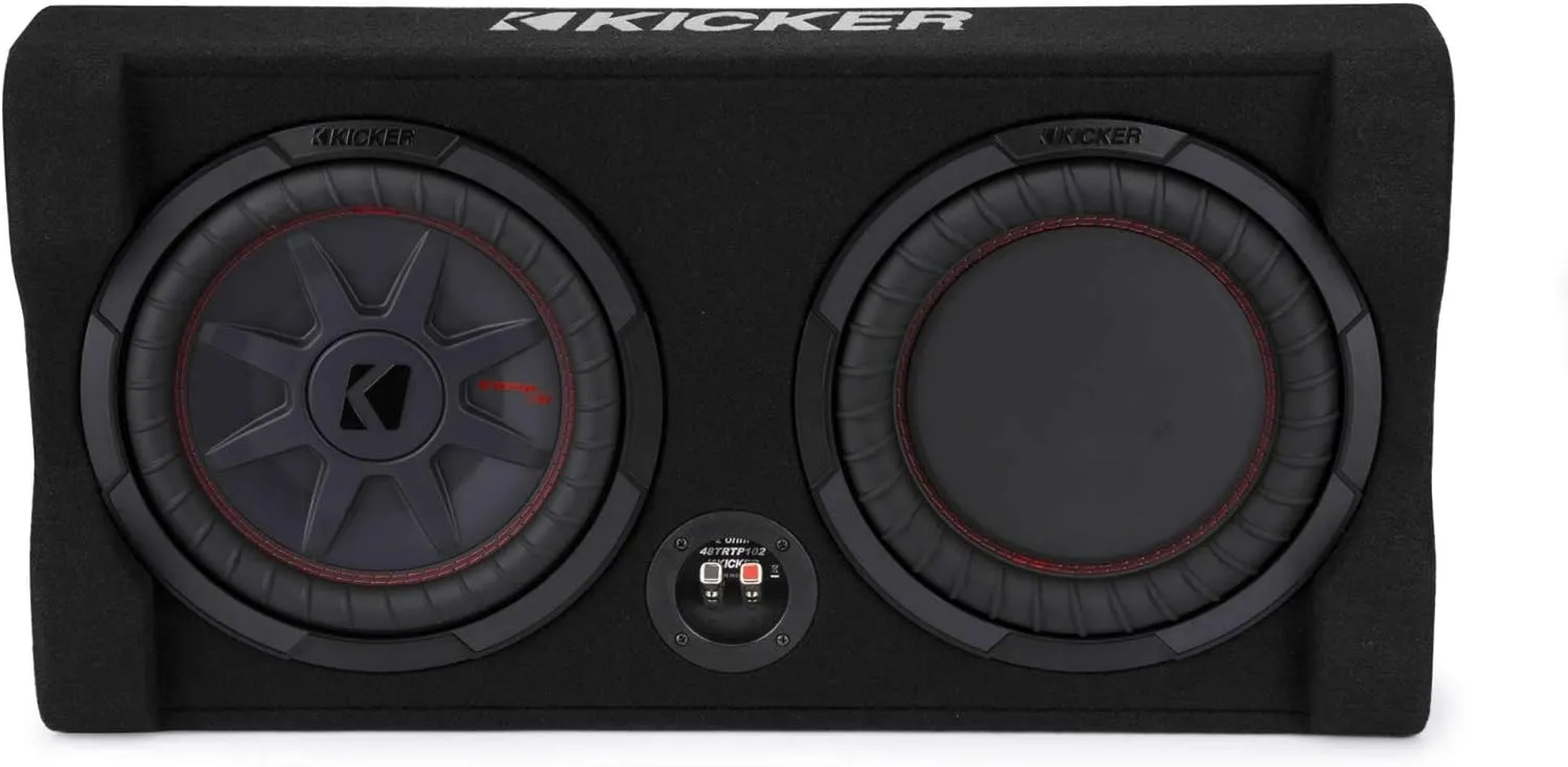 Kicker 48TRTP102 10" Down Firing Sub & Passive Radiator, 2-Ohm