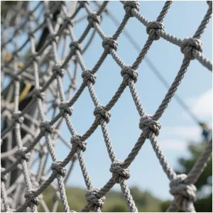 Kids Playground Net Cargo Net Rope Ladder for Treehouse Accessories Outdoor Climbing Net Heavy Duty Backyard Safety Protection Net,100x100cm