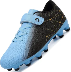 Kids Soccer Cleats Boys Girls Firm Ground Soccer FG/AG Soccer Athletic Outdoor Football Shoes Youth Turf Soccer Cleat Soccer Shoes for Little/Big Kid