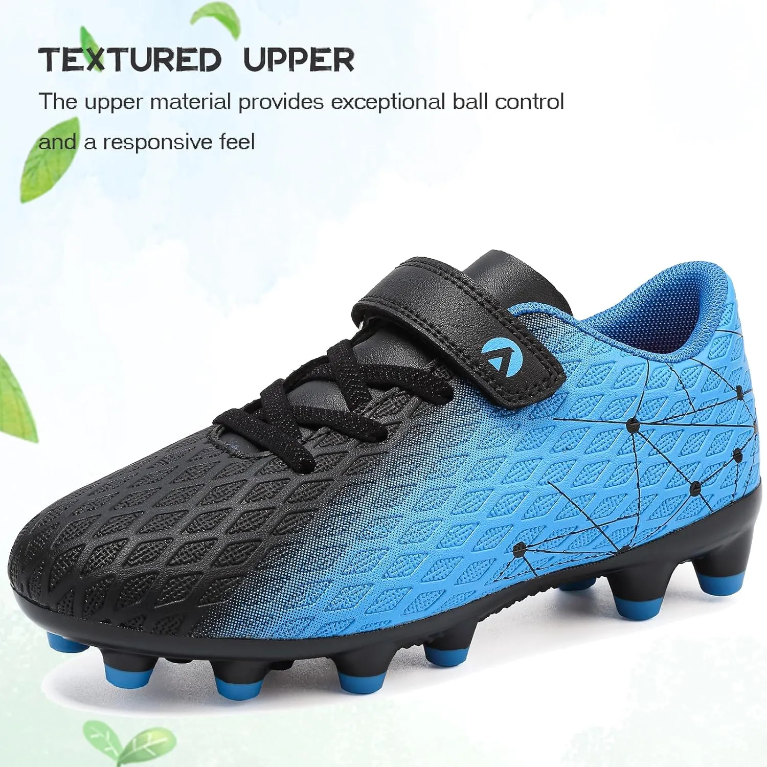 Kids Soccer Cleats Boys Girls Firm Ground Soccer FG/AG Soccer Athletic Outdoor Football Shoes Youth Turf Soccer Cleat Soccer Shoes for Little/Big Kid