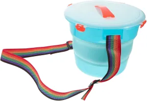 Kisangel Multi Purpose Collapsible Fishing Bucket with Lid Space Saving Collection Household Cleaning and Car Wash Durable and Portable Bucket for Outdoor Use
