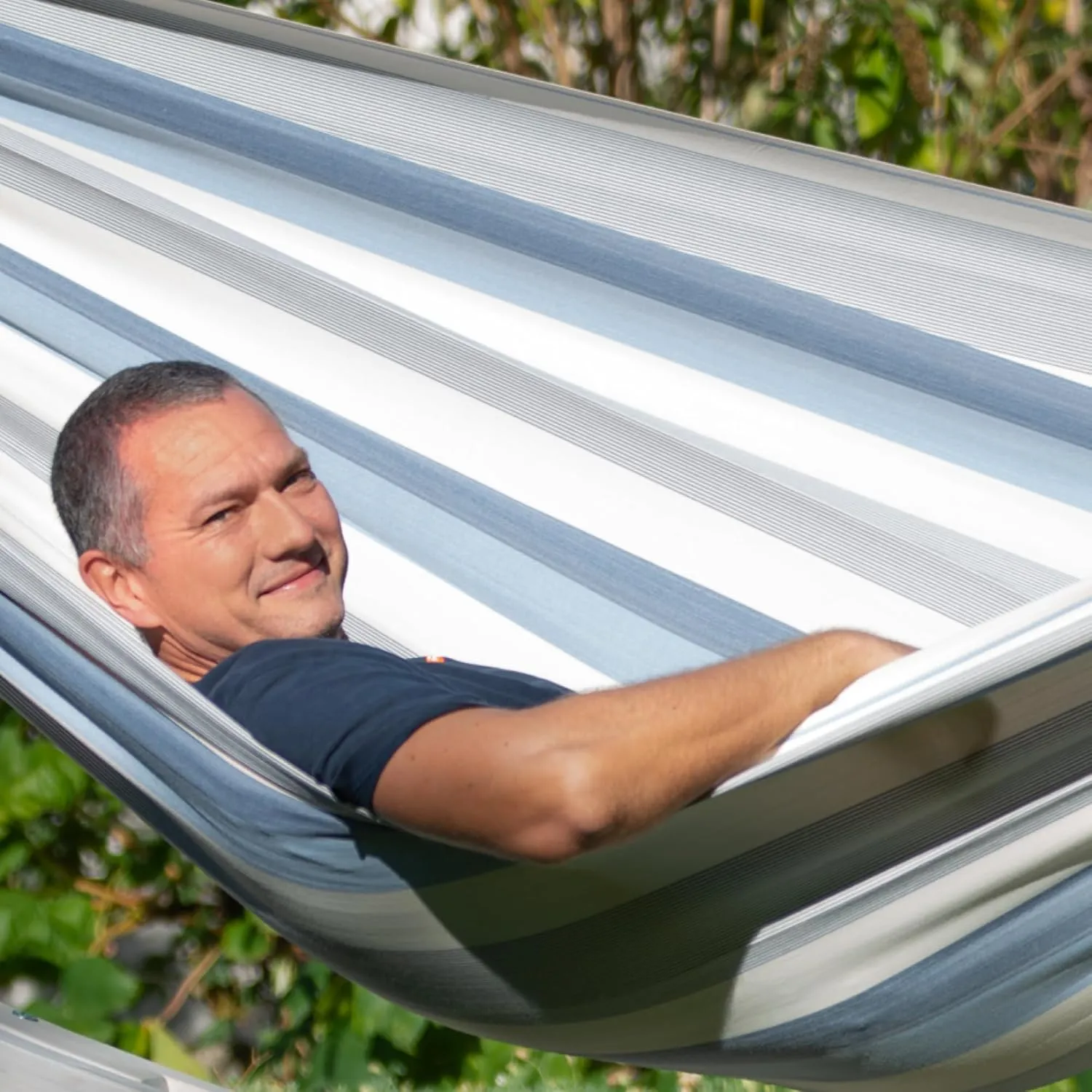 LA SIESTA - Large Double Brisa Classic Hammock & CasaMount - Suspension Kit for Walls & Ceilings - Weather Resistant Portable Hammock - 2-Person - Sea Salt