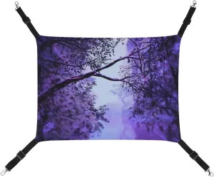 Lake and Forests Cat Hanging Hammock Soft Breathable Pet Cage Dog Hammock with Adjustable Straps and Metal Hooks