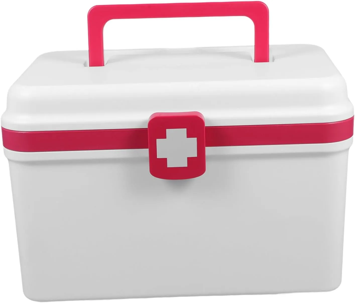 Large Capacity Plastic First Aid Box for Storing Medicines Emergency Kit Organizer