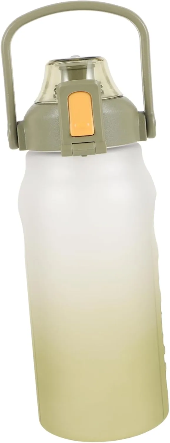 Large Capacity Water Bottle Straw Collapsible Sports Water Bottle Plastic Jug Straw