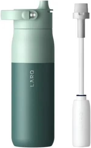 LARQ Spring Swig Set Bottle Swig Top 34oz Eucalyptus Green Filter Straw
