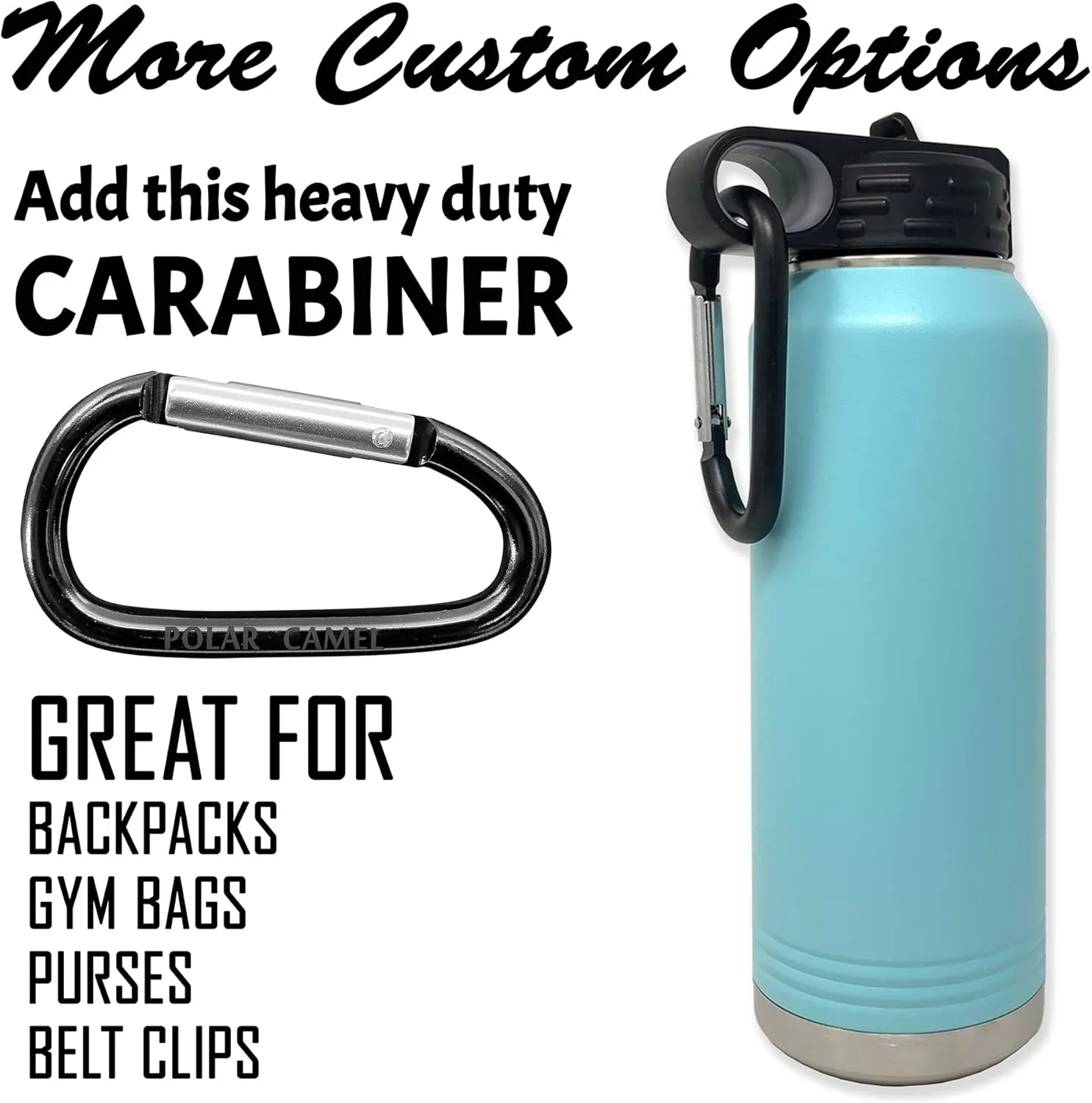 LaserGram Personalized Water Bottle, Trumpet, Stainless Steel Double Wall Vacuum Insulated with Flip Top Straw, Custom Engraved Gift (40oz / 1180ml Dark Blue)