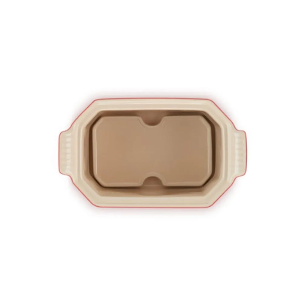 Le Creuset Stoneware terrine with press 14 cm.
