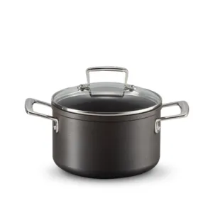 Le Creuset Toughened Non-Stick deep casserole with glass lid