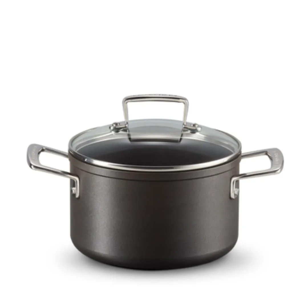Le Creuset Toughened Non-Stick deep casserole with glass lid