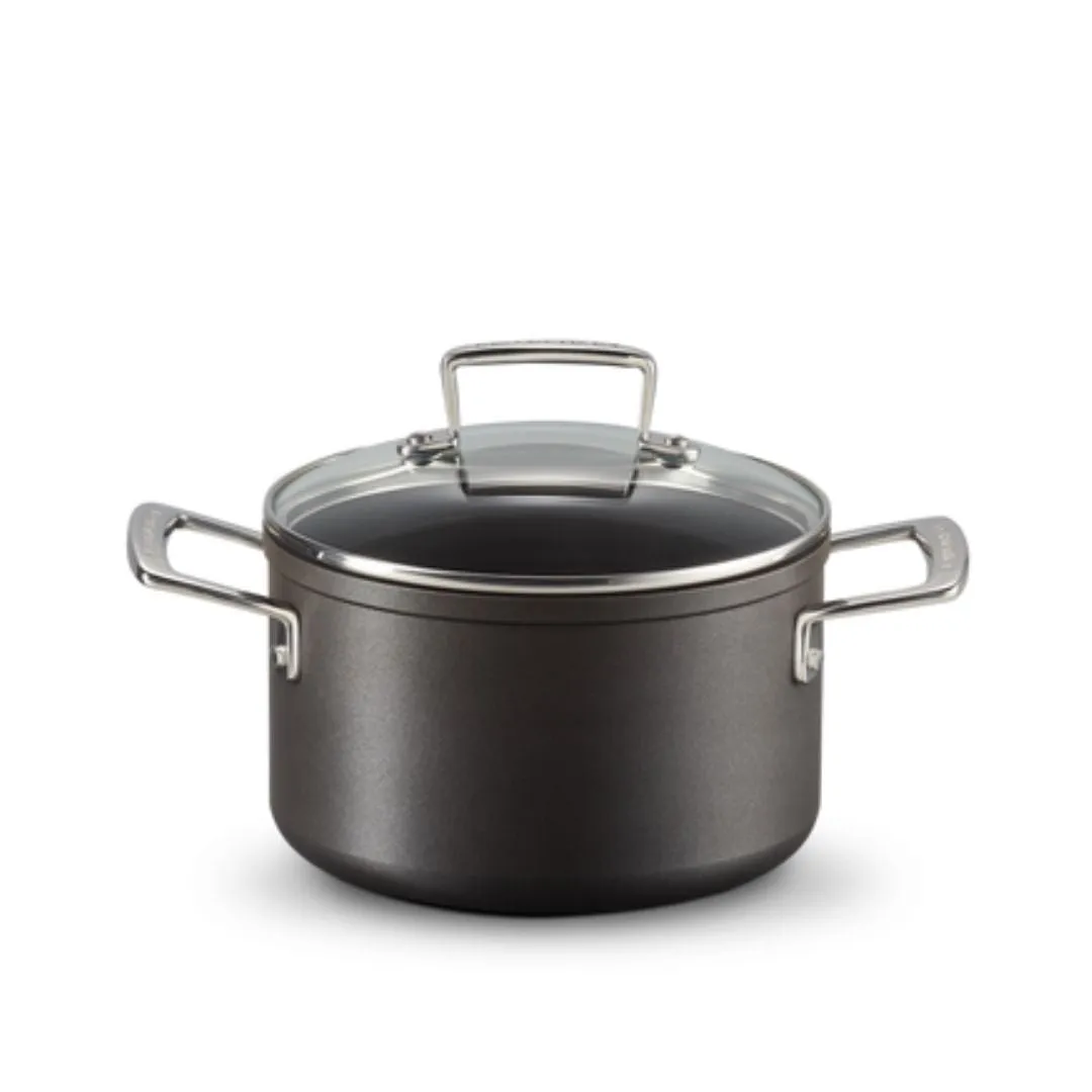 Le Creuset Toughened Non-Stick deep casserole with glass lid