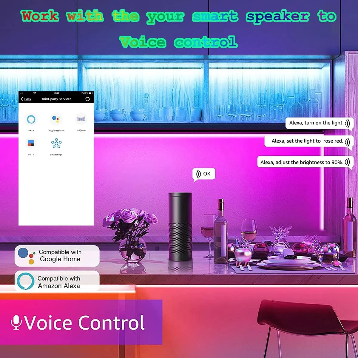 LED Pixel Light WiFi Bluetooth IR Remote Combine Controller for WS2812B WS2811 SK6812 Addressable RGBIC Music Sync App Control Box Programable Strip Rope Matrix Lights (3)