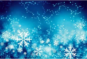Leowefowa 2.2x1.5m Vinyl Backdrop Snowflake Bokeh Backdrop Winter Ice Snow Photography Background Birthday Christmas New Year Party Decor Children Kids Adult Photo Shoot Studio Props Photo Backdrops