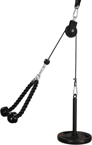 LFJ LAT Pull Down and Lift Weight Pulley System Cable Machine Pulley Attachment for Triceps Pull Down, Biceps Curl, Back, Forearm, Shoulder Home Gym Equipment