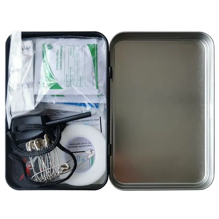 Life Gear First Aid & Survival Kit 32 Pack Black