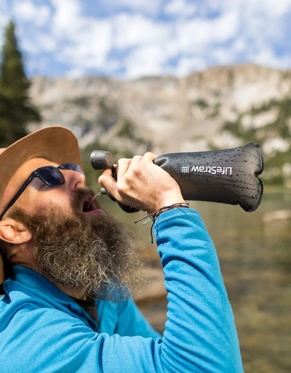 LifeStraw Peak Series Collapsible Squeeze Bottle With Filter