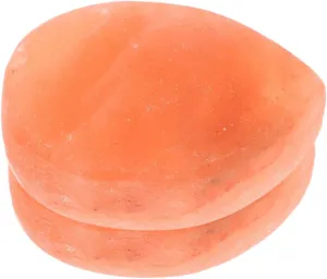 LIFKOME 2Pcs Crystal Salt Massage Stones for Face Foot Care Natural Exfoliation Tool for Spa Home Use Coarse Sea Salt for Relaxation and Skin Health