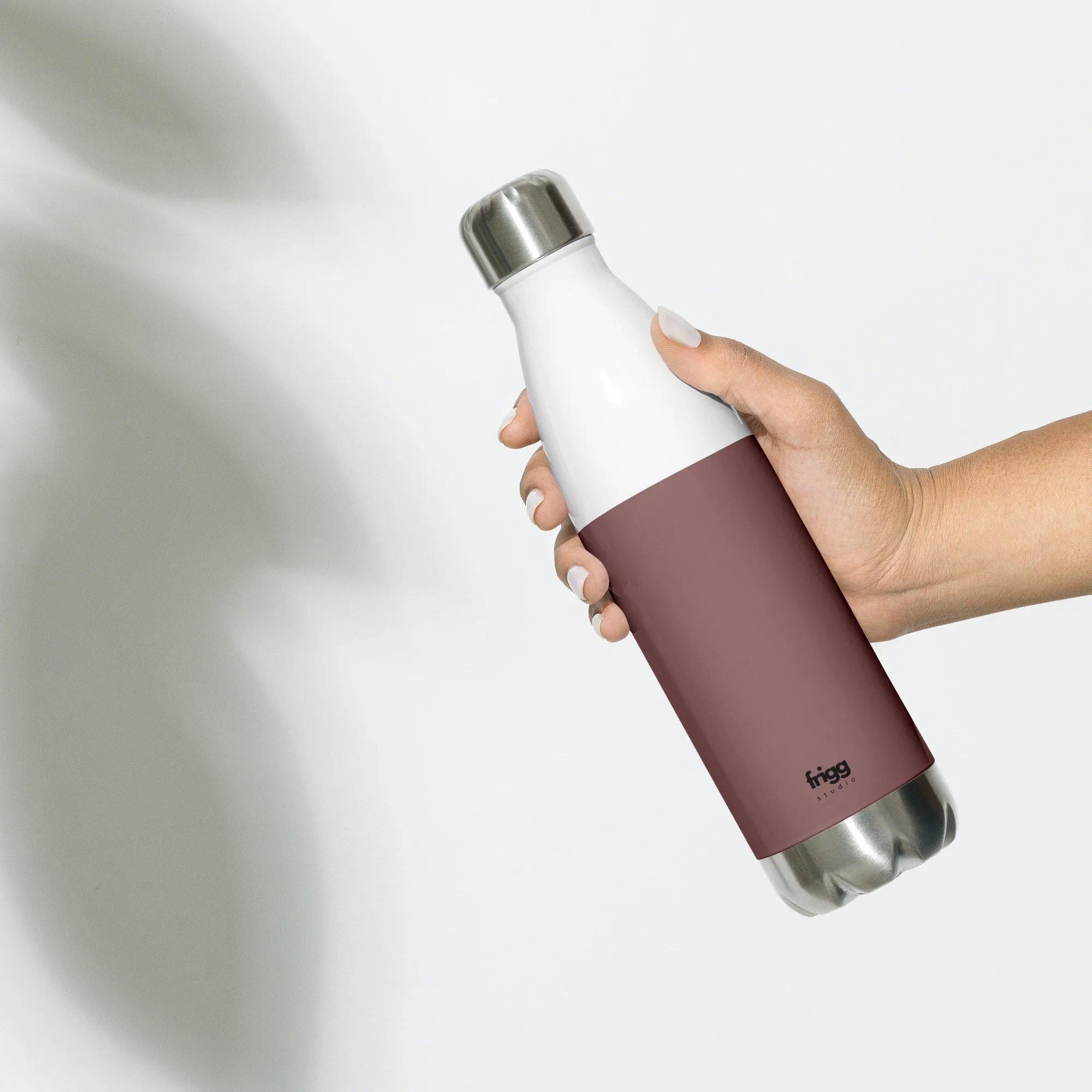LIGHT WOOD - STAINLESS STEEL WATER BOTTLE