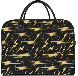 Lightning-black-background Women's Handbag Multi-Object Travel Bag Lightweight Carry-On Cross-Body Bag