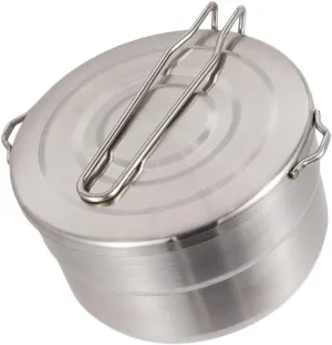 Lightweight Stainless Steel Camping Cook Pot Design for Hiking Backpacking and Picnics Durable Outdoor Cook Tool Easy to Carry