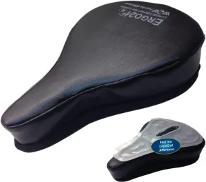 Liquicell Bicycle Seat Cover for Men & Women | Exercise Bike Seat Cushion with Water & Dust Resistant Comfortable Seat Cover Compatible with Spin Bike, Indoor & Outdoor Cycling