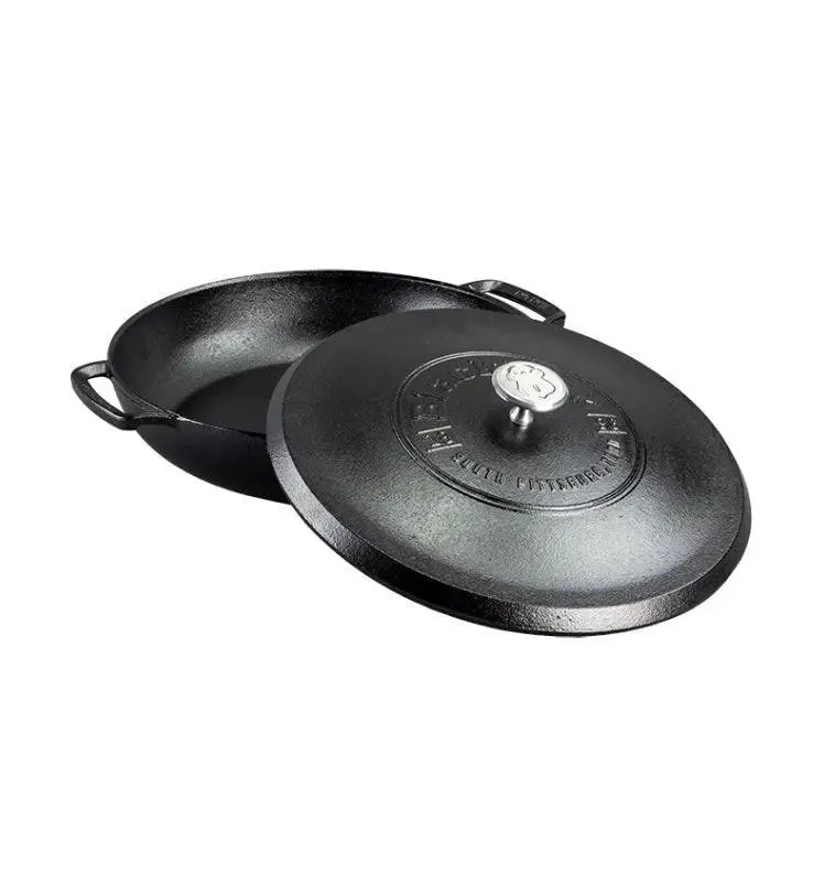 Lodge Blacklock Triple Seasoned 4 Quart Braiser with Lid