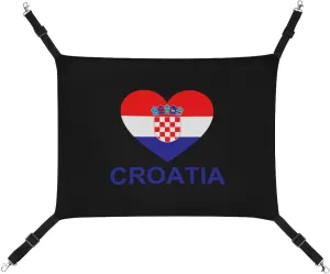 Love Croatia Hanging Cat Bed Soft Breathable Pet Hammock for Cage Pet Sleeper for Kitten Ferret Puppy Rabbit